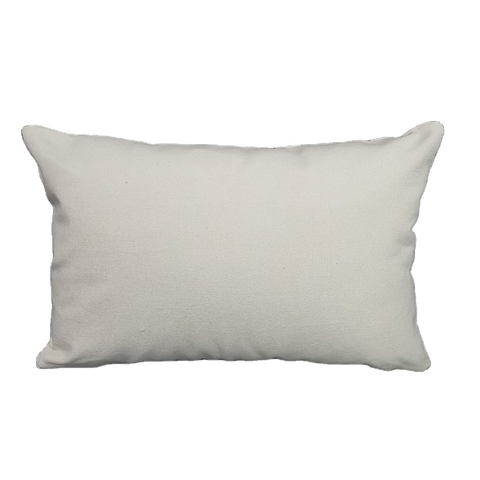12x16in 12oz Blank Canvas Pillow Cover Heavy Weight Plain Natural Cotton Pillow Case for Screen Printing (100pcs)