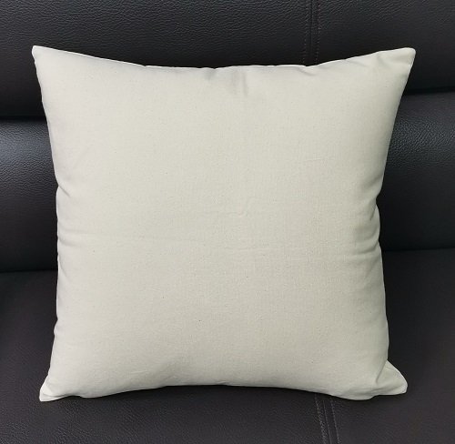 Natural Cotton Pillow Case 16x16 inches Unbleached Canvas Cushion Cove Partner Textiles