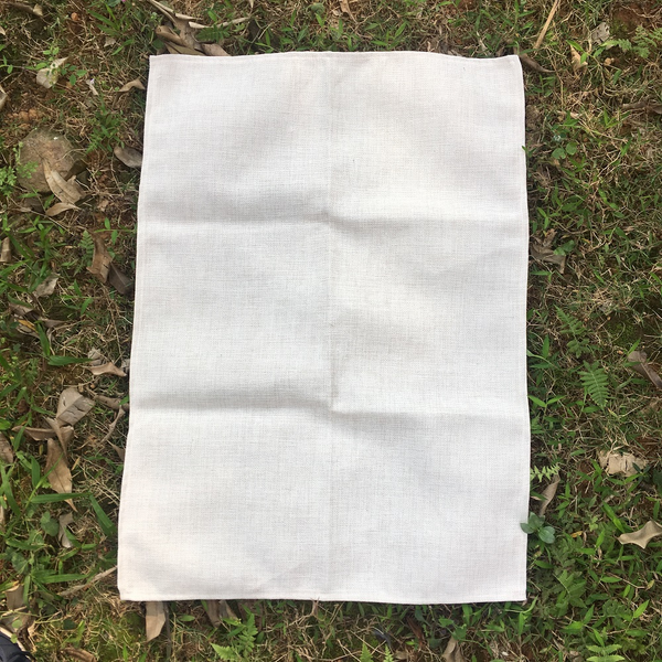 Plain Linen Tea Towel Natural Color 50x70 CM Polyester Kitchen Towel Blanks for Dye Sublimation (100pcs)