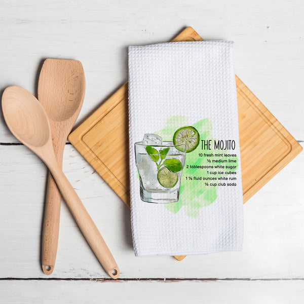 16x24 Cocktail Series Funny Waffle Dish Tea Towel Gift for Thanksgiving Christmas (100pcs)