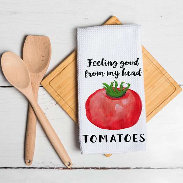 40x60cm Tomatoes Let the Beet Drop Funny Vegetable Saying Waffle Kitchen Tea Towel Hostess Gift (100pcs)