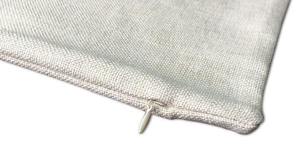 18x18 Blank Polyester Linen Pillow Cover Faux Linen Cushion Cover Poly Burlap Pillow Case for DIY Sublimation