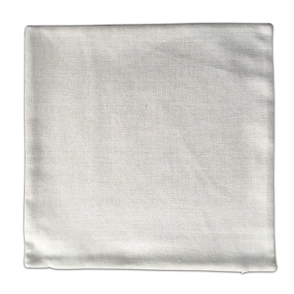 18x18 Blank Polyester Linen Pillow Cover Faux Linen Cushion Cover Poly Burlap Pillow Case for DIY Sublimation