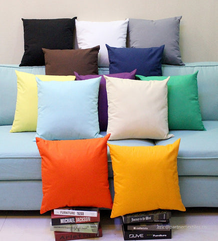 Plain dyed cotton canvas pillow & cushion cover