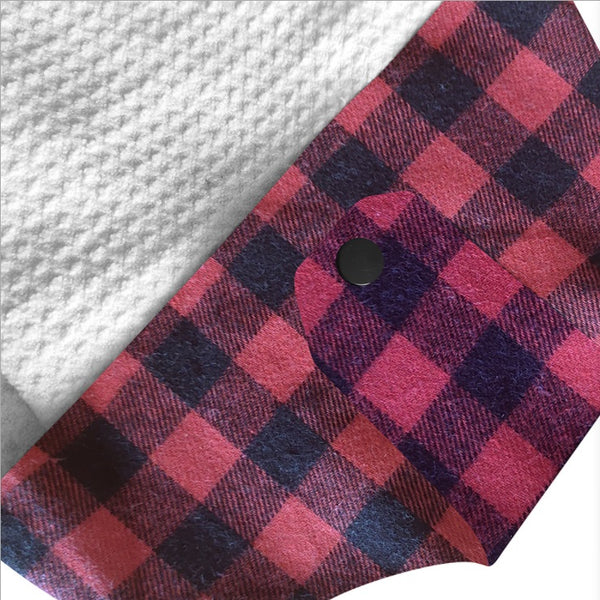 Wholesale Christmas Buffalo Plaid Top Microfiber Waffle Tea Towel Hanger for Sublimation Kitchen Towel (100pcs)