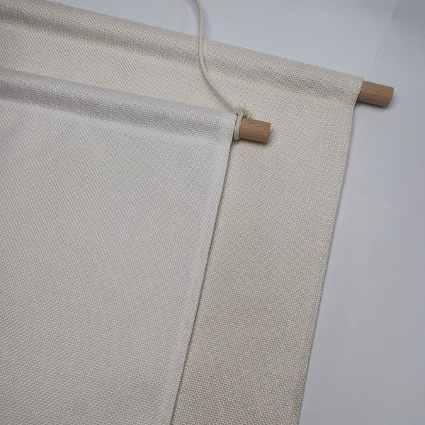 Home decor rustic linen hanging wall banner 16x24 inches white blanks for sublimation