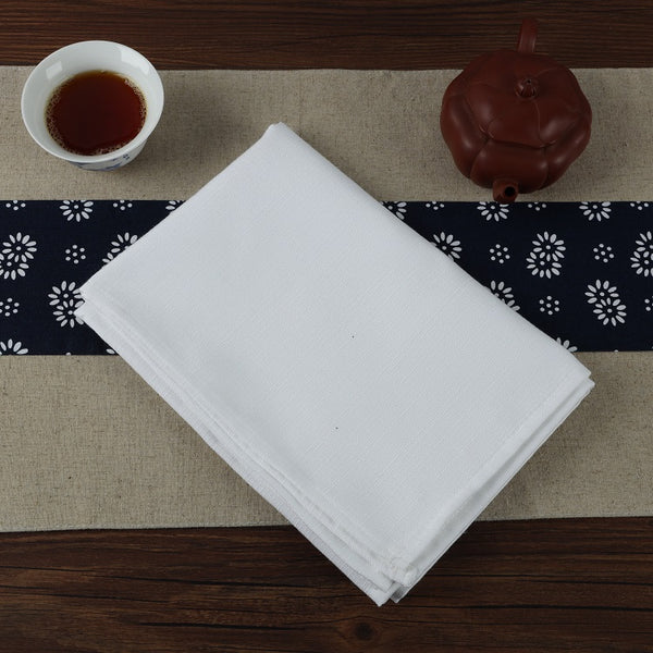 100% Polyester Linen Plain White Tea Towel Soft Blank Kitchen Towel 50x70 CM for Sublimation (100pcs)