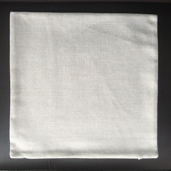 14x14 Polyester Linen Sublimation Pillow Cover Blanks Plain Burlap Farmhouse Cushion Cover (100pcs)