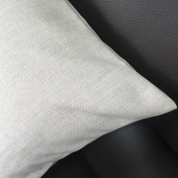 20x20 Inches Farmhouse Linen Pillow Cover Sublimation Blanks Rustic Linen Pillow Case Faux Burlap for HTV (100pcs)