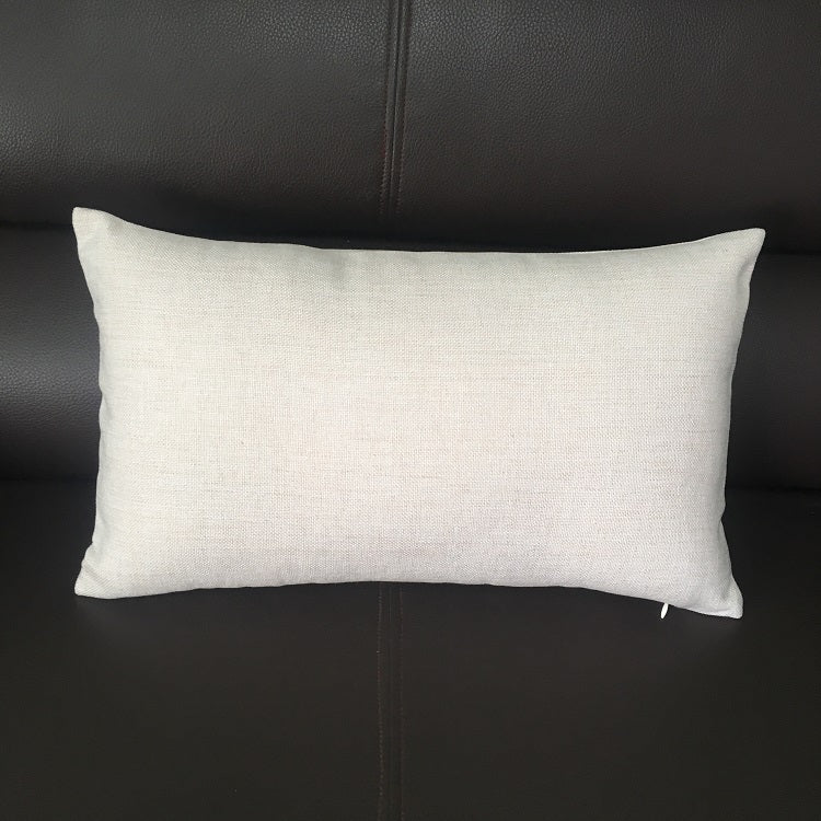 12x16 Inches Beige Faux Linen Sublimation Pillow Cover Blanks (100pcs)