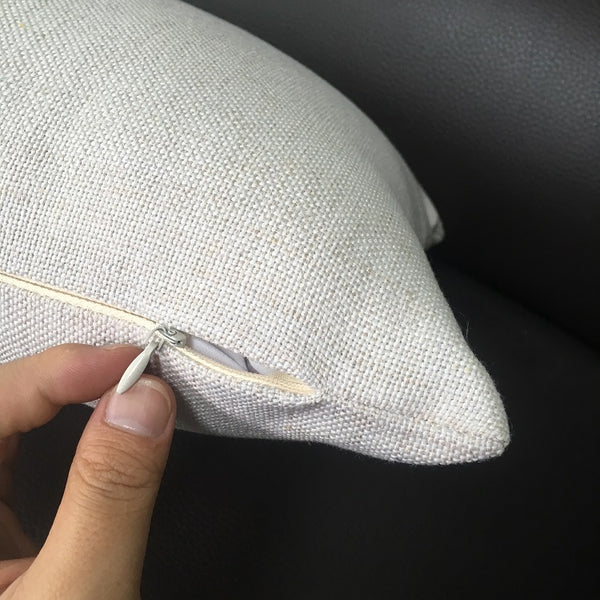 12x20 Polyester Linen Blend Plain Decorative Pillow Cover Blank Burlap Cushion Cover for Personalized Sublimation (100pcs)