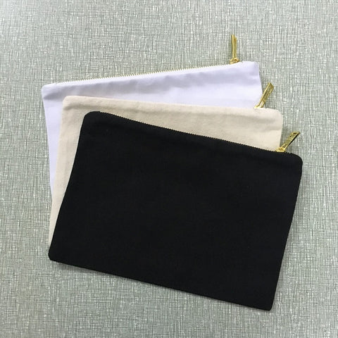 Natural cotton cosmetic bag makeup bag