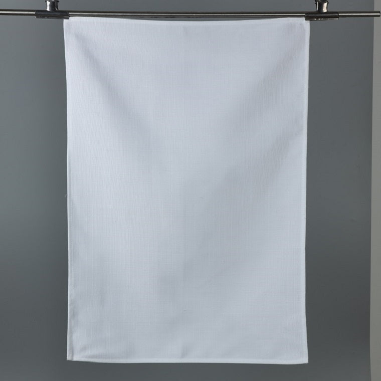 100% Polyester Linen Plain White Tea Towel Soft Blank Kitchen Towel 50 –  Partner Textiles