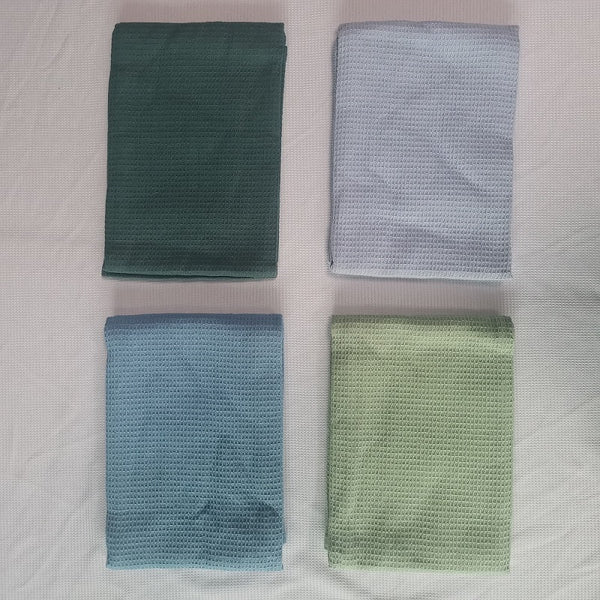 Ready to ShipIn Stock Fast Dispatch Wholesale 10 Colors 100% Cotton Waffle Kitchen Dish Towel Holiday Blank Tea Towel 45x65 CM (100pcs)