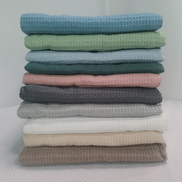 Ready to ShipIn Stock Fast Dispatch Wholesale 10 Colors 100% Cotton Waffle Kitchen Dish Towel Holiday Blank Tea Towel 45x65 CM (100pcs)