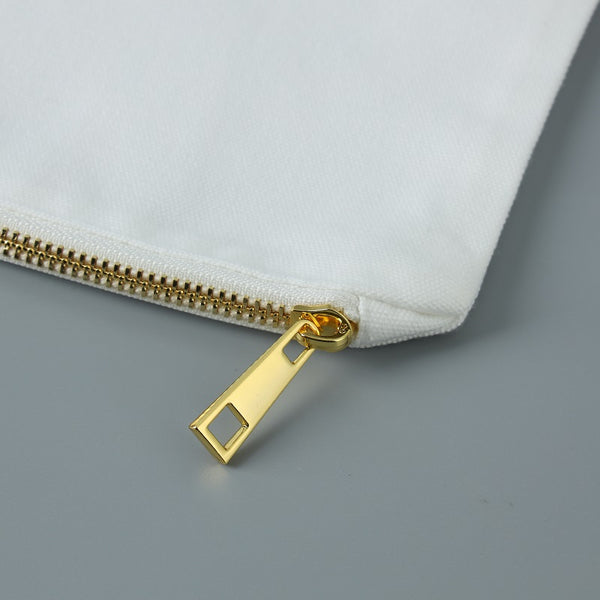 27x40 CM Blank Polyester Canvas Cosmetic Bag for Sublimation Plain White Large Travel Makeup Bag （100pcs)）