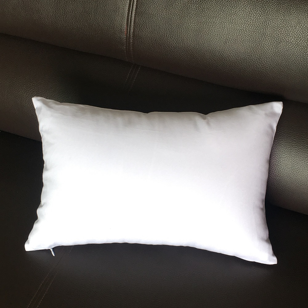 12x18 Blank Lumbar Pillow Cover 100% Cotton White Throw Pillow Case Natural Canvas Sofa Cushion Cover for DIY Paint (100pcs)