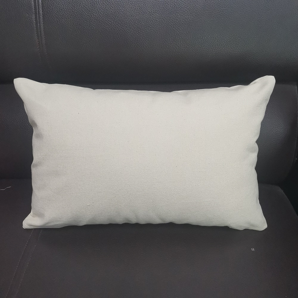 12 oz Natural Canvas Pillow Cover Blanks Wholesale Plain Cotton Cushion Cover 12x20 inches (100pcs)