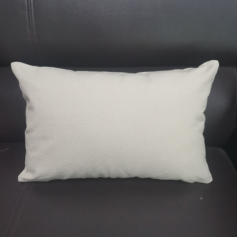 12x18 Blank Canvas Pillow Cover Plain Natural Cotton Pillow Case for Screen Printing (100pcs)