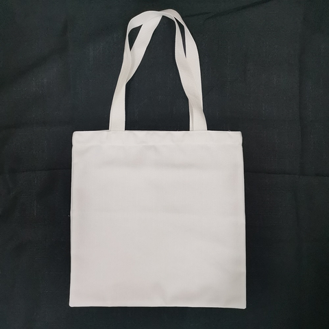 Blank White Sublimation Totes bag Plain Polyester Shoulder bag 40x40cm (100pcs)