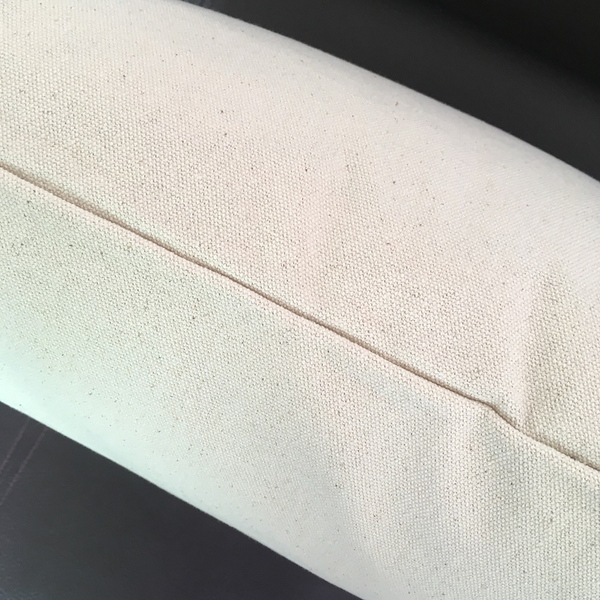 12 oz Natural Canvas Pillow Cover Blanks Wholesale Plain Cotton Cushion Cover 12x20 inches (100pcs)
