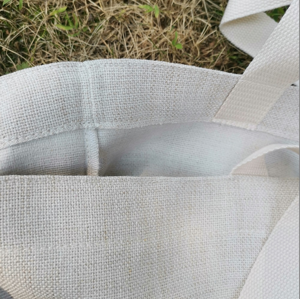 43x48 CM Faux Linen Large Totes Bags Plain Burlap Shopping bag Sublimation Blanks (100pcs)