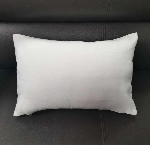 12x20 White Polyester Canvas Pillow Cover Blanks Lumbar Pillow Case for Sublimation (100pcs)