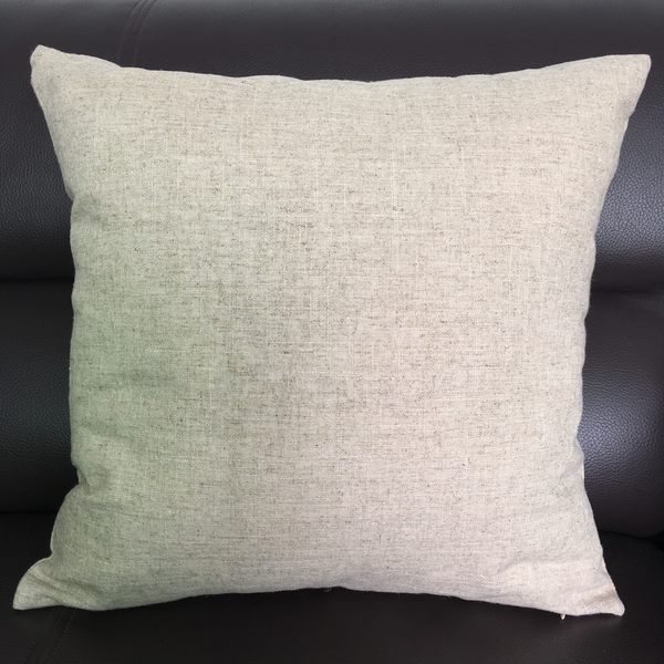 Natural Linen Blank Pillow Case 100% Linen Bed Decorative Pillow Cover 18x18 Plain Burlap Cushion Cover for Screen Printing (100pcs)