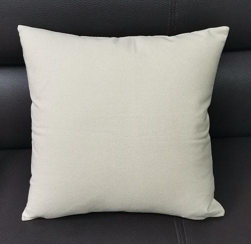 12x12 Natural Canvas Pillow Cover Plain Cotton Lumbar Pillow Case Blanks for Painting (300pcs)