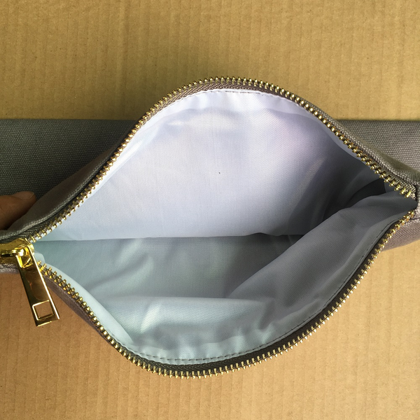 Multi-Color Plain Canvas Clutch Bag 100% Cotton Cosmetic Case Blanks Wholesales Natural Travel Toiletry Bag 7x10 Inches (100pcs)