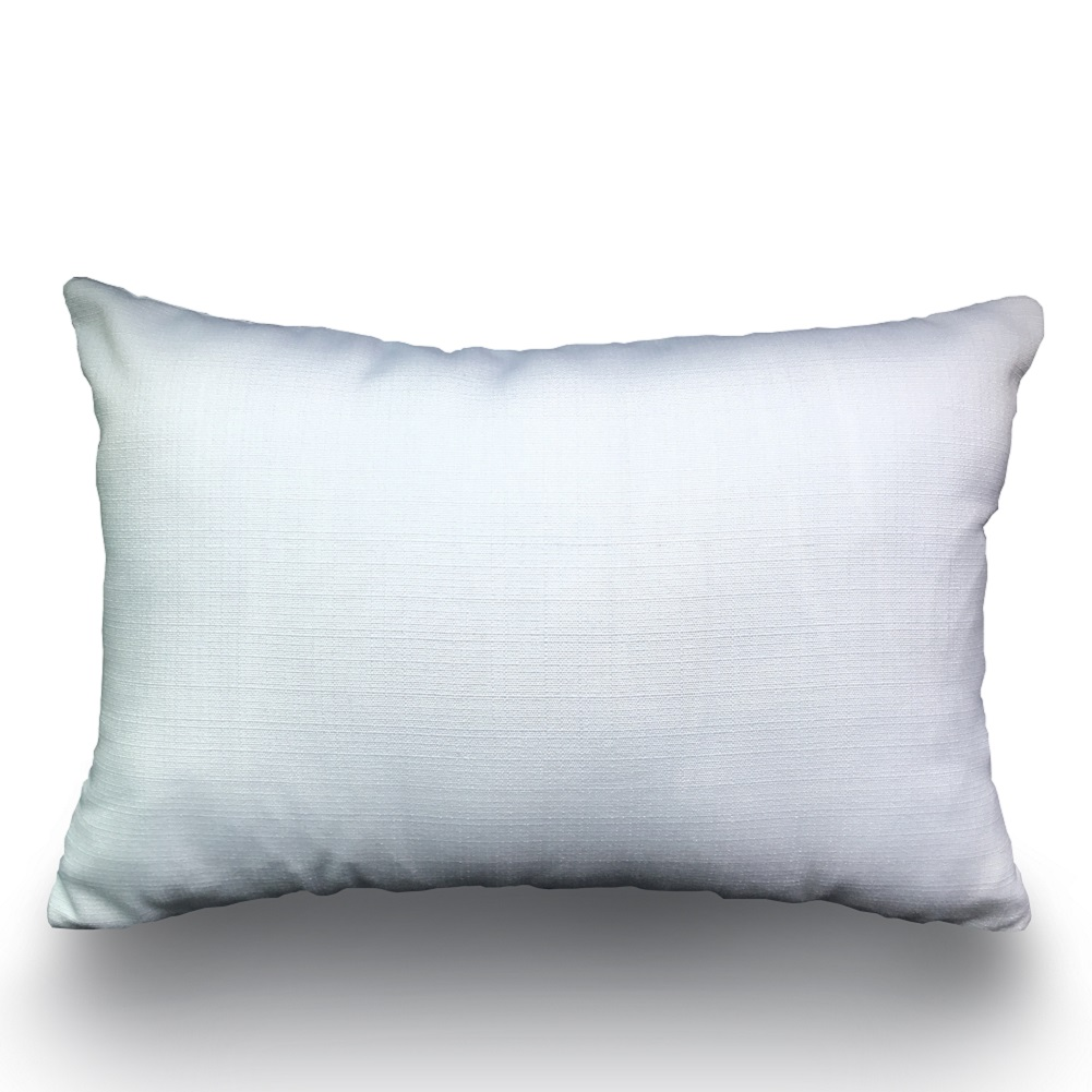 12x16 Inches Plain White Polyester Pillow Cover with Linen Texture Sublimation Blanks Wholesales (100pcs)