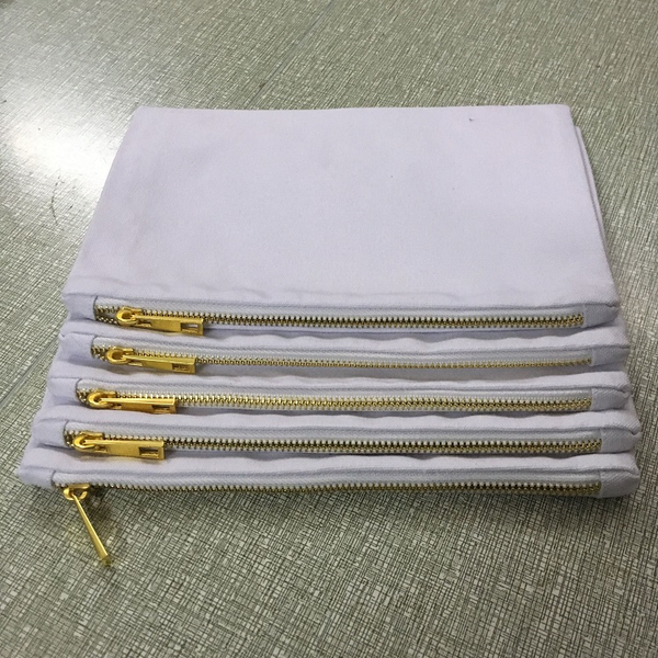 Blank canvas makeup bag cotton cosmetic storage bag Makeup Pouch for DIY screen print (100pcs)