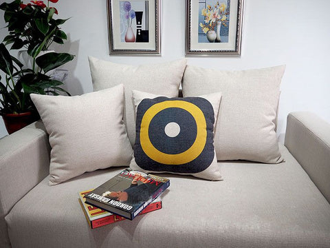 Plain heavyweight poly linen pillow & cushion cover sample